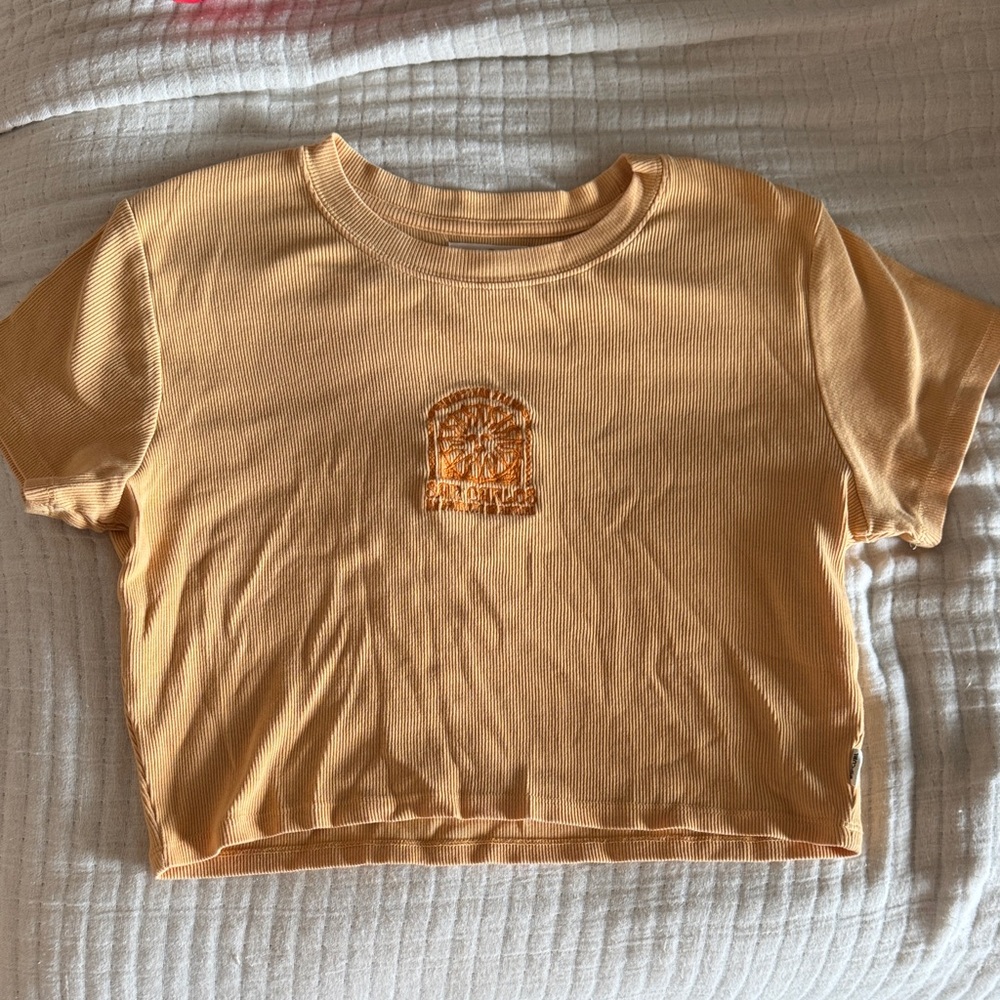 Rip Curl orange embroidered top